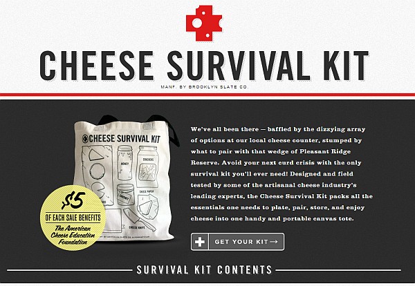Cheese Survival Kit site