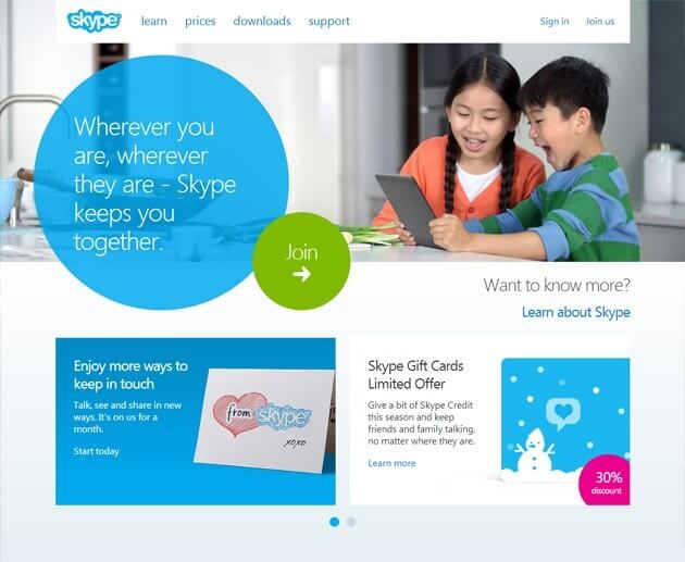 Skype Beta site