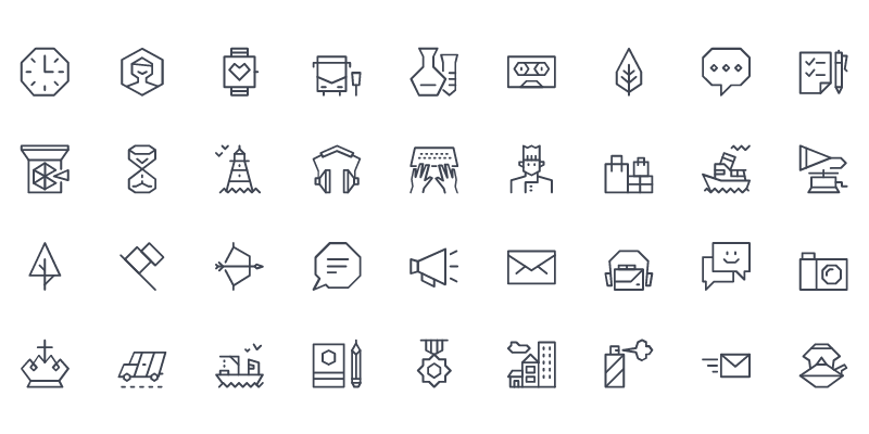 sharp-outlined-vector-icons