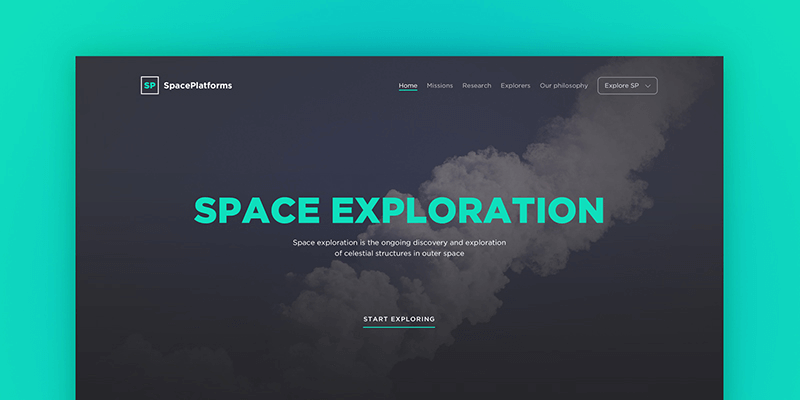 space-exploration-psd-web-template