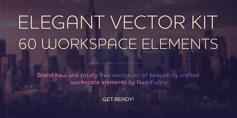 workspace-elements-vector-kit