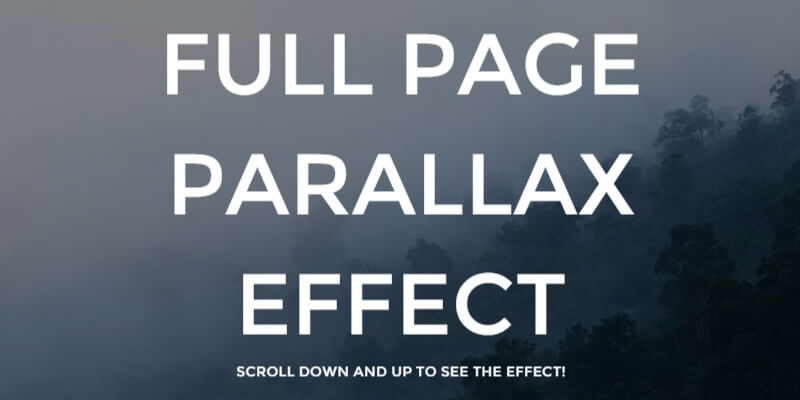 css-parallax-effect-snippet