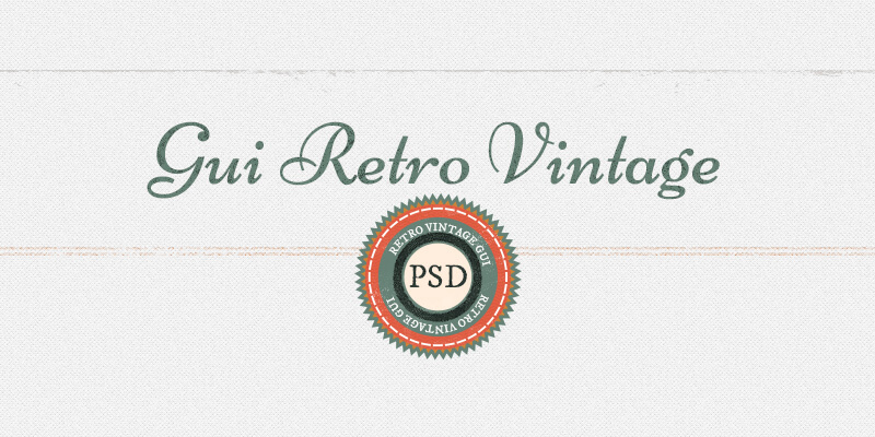 retro-vintage-psd-gui-set