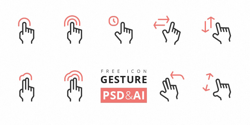 touch-gesture-psd--ai-icons-set