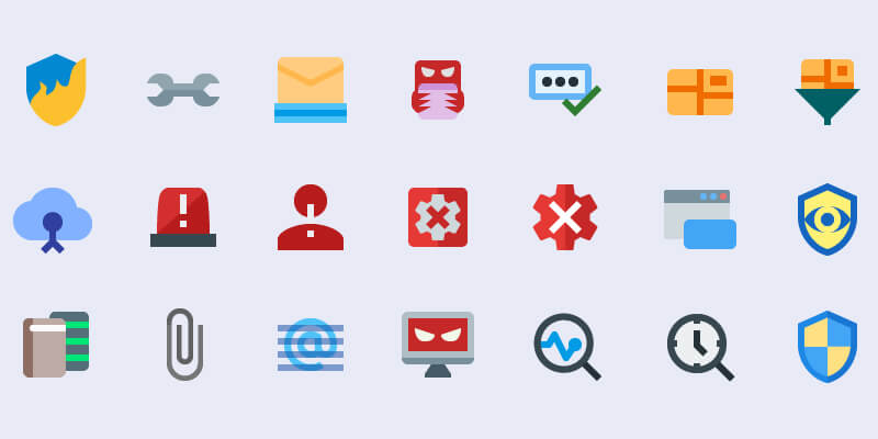 security-material-icons-set