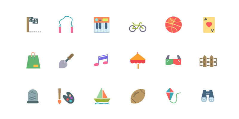 flat-activities-icons