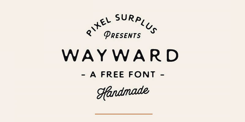 free-handmade-stylish-font