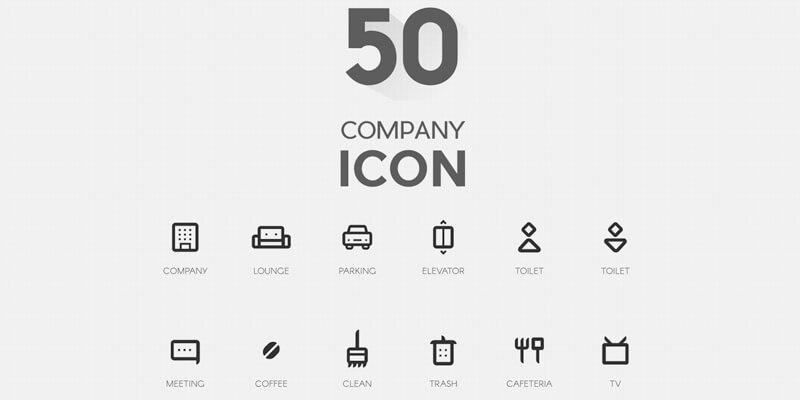 company-flat-icons-set