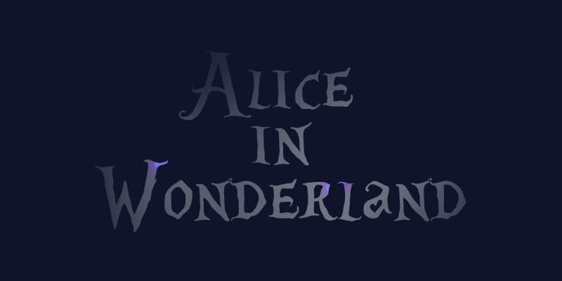alice-in-wonderland-css-text-effect
