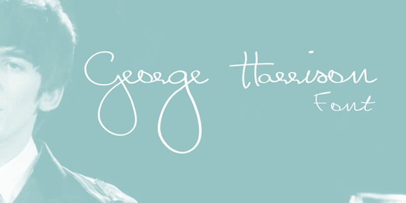 george-harrison-signature-inspired-ttf-font