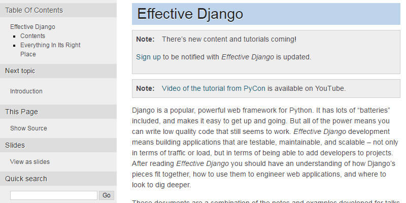 effective-django-online-book