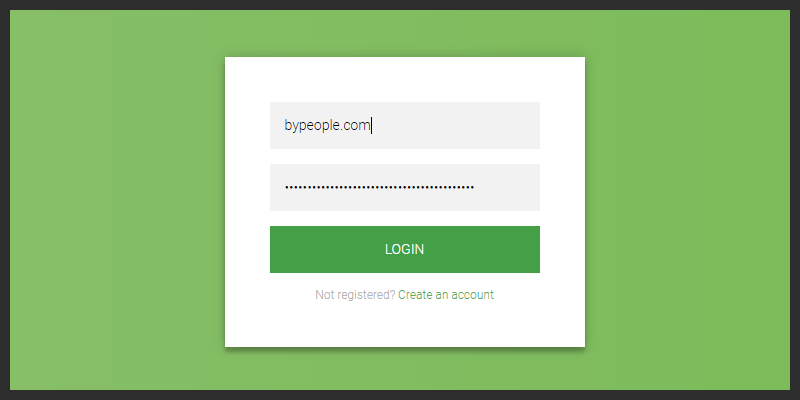 Flat Html Css Login Form Bypeople