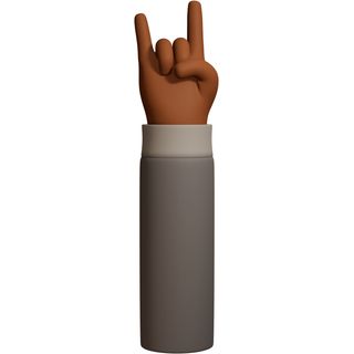 brown hand jumper sign rock music