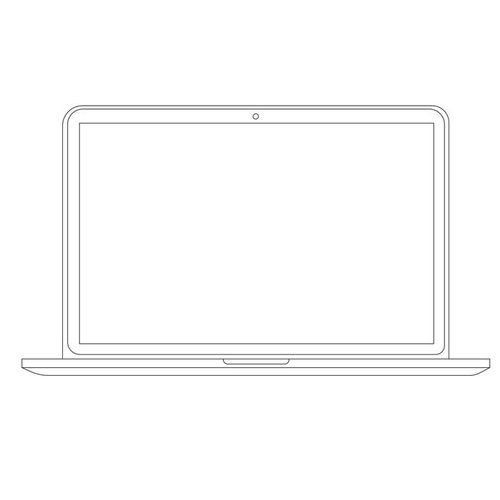 line laptop mockup