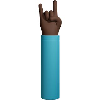 hand black brown signs rock