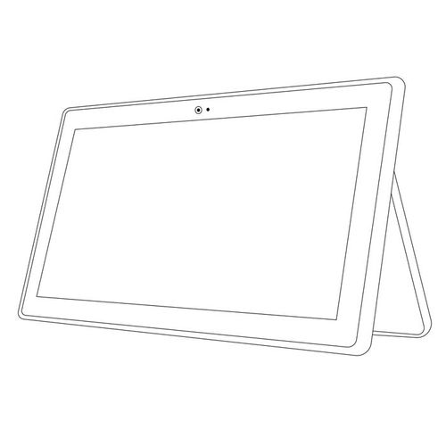 line mockup tablet
