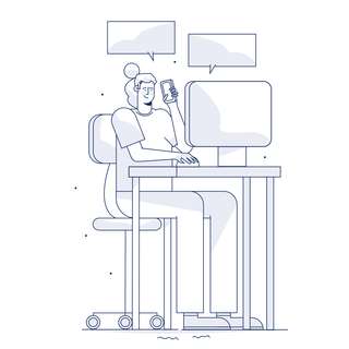 computer messaging telework business support