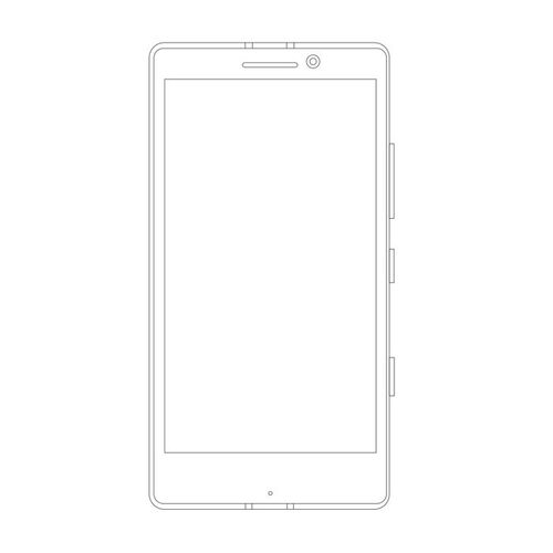 line mockup phone
