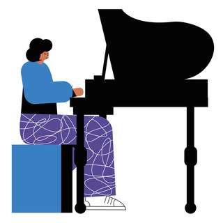 piano music player artist instrument