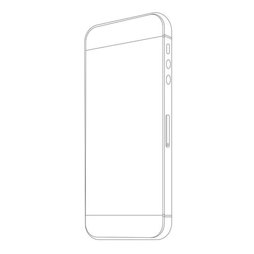 line mockup iphone