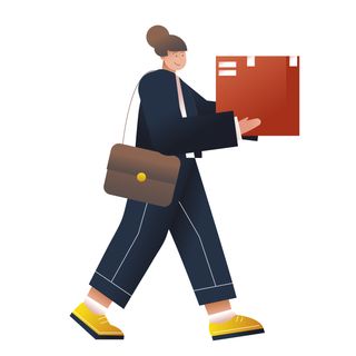 box delivery mail work postman