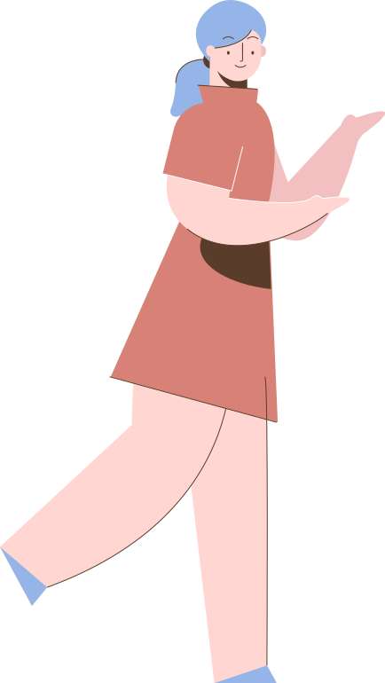 pastel colors close walking cute girl