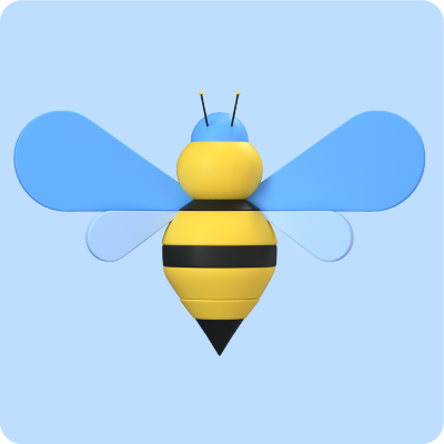 icon bee 3d assets
