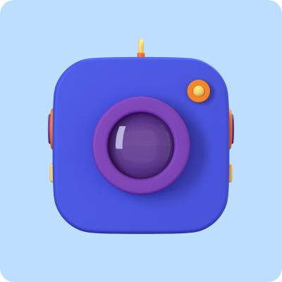 icon camera 3d assets