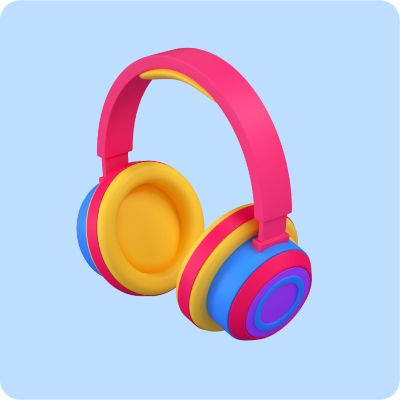 icon headphones 3d assets