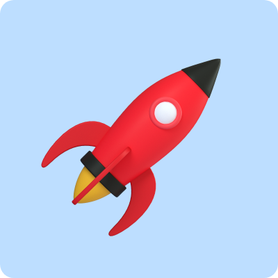 icon rocket 3d assets
