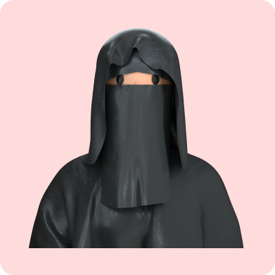 illustration burka 3d assets
