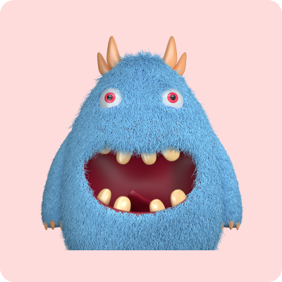 illustration monster 3d assets