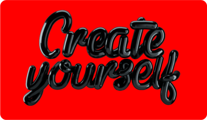 letter create yourself 3d assets