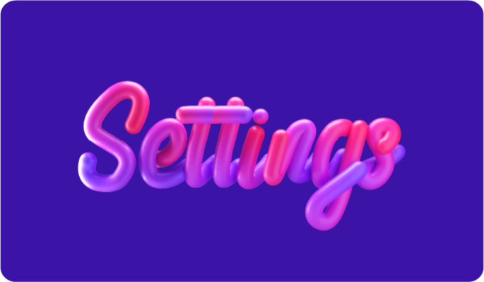 letter settings 3d assets
