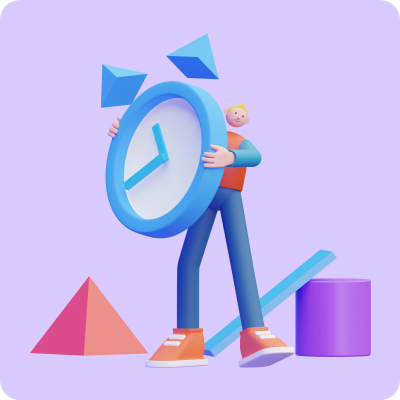 scene person carrying a watch 3d assets