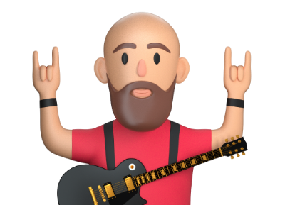 guitarist 3d assets