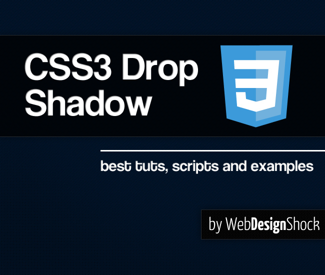 CSS3 drop shadow