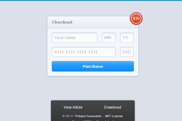 Checkout Form · HTML & CSS Code Snippet | Bypeople