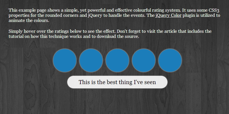 Simple Star Rating Input Plugin - jQuery rating.js