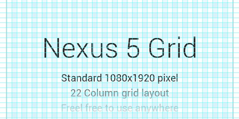 A Grid in Both Vector Layers and Guides for Nexus 5 - ByPeople