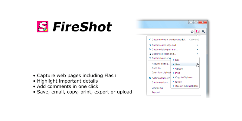 fireshot screen capture chrome