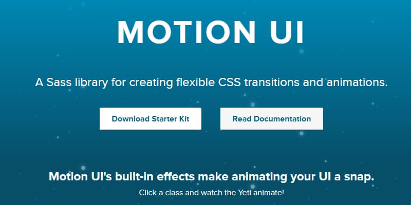 Motion UI: Sass Animation Library | Bypeople