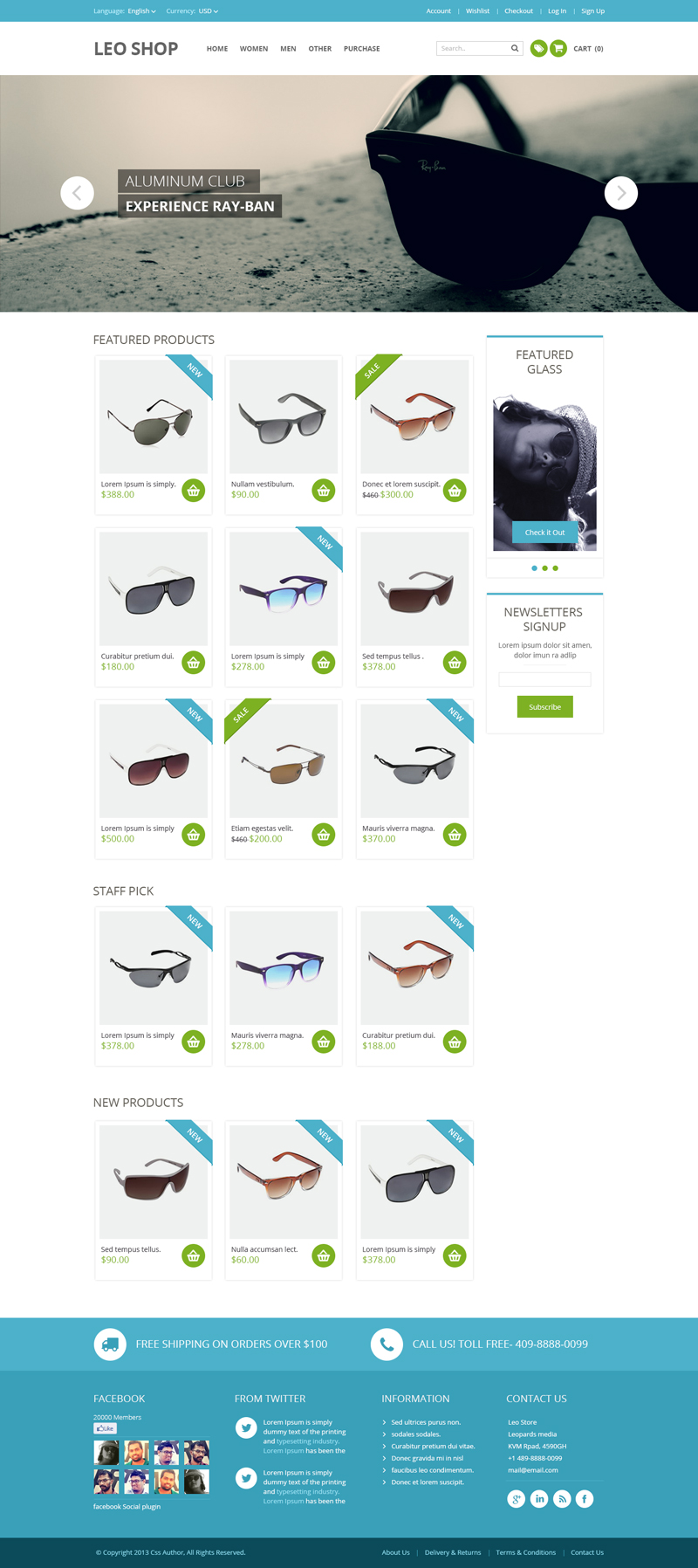  Online  Shop  PSD Website  Template ByPeople