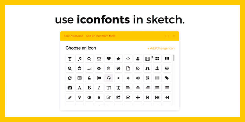 Icon Fonts Sketch Plugin | Bypeople