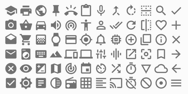 Google Material Design Icons