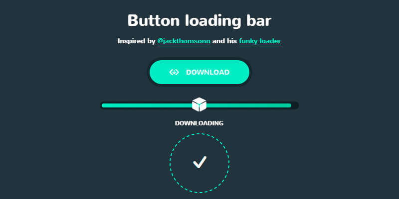 Animated CSS Download Button | Bypeople