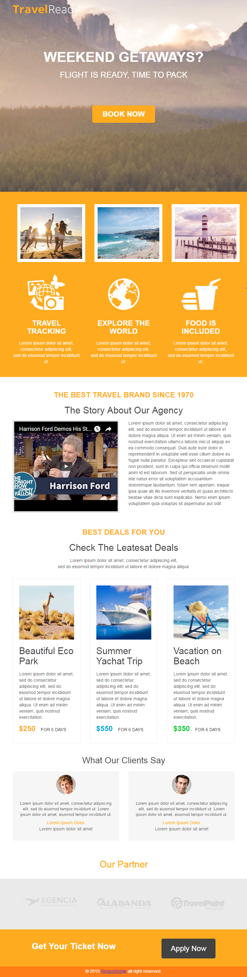 TravelReady: HTML Landing Page Template | Bypeople