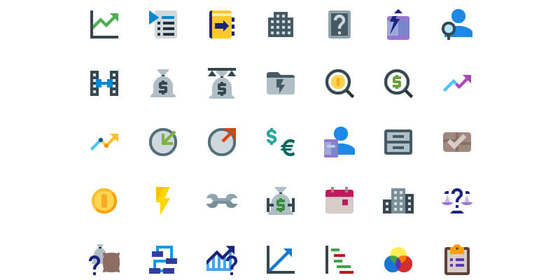 Material Project Management Icon Pack Bypeople