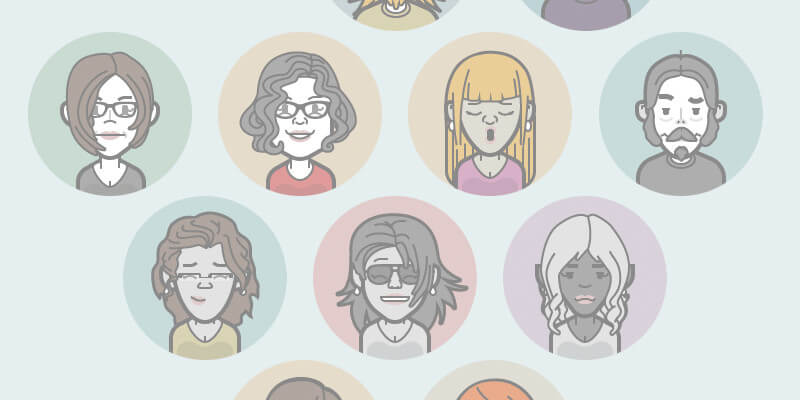 Avatar Icon Creator Pack: Build your Own Vector Character in Illustrator