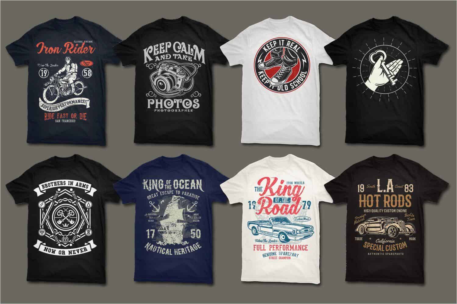 Download 400 Vector T-Shirt Designs Bundle | Bypeople